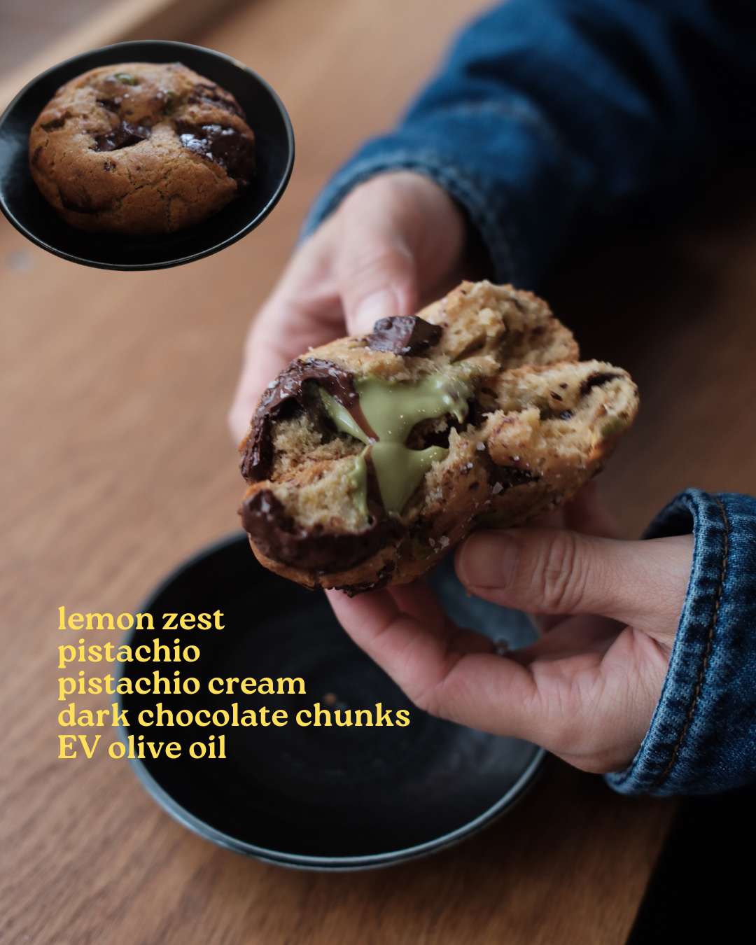 Lemon Pistachio Cream Cookie