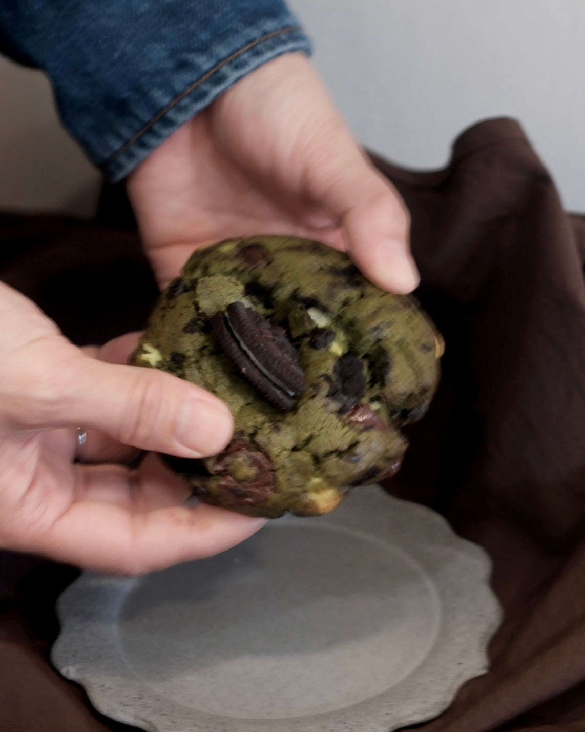 Matcha Cookies & Cream Cookie
