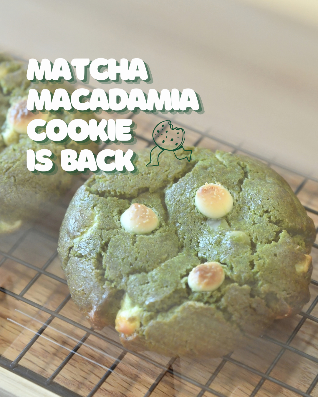 Matcha Macadamia Cookie