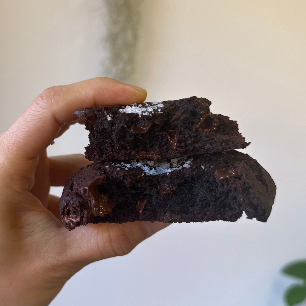 Salted Belgian Double Chocolate Cookie